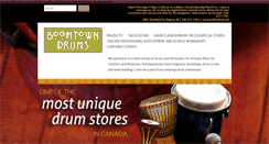 Desktop Screenshot of boomtowndrums.com